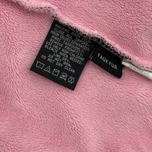 Snozu Girl's Printed Stretch Long Sleeve Full Zip Hooded Jacket Pink L 14/16 - Picture 7 of 8